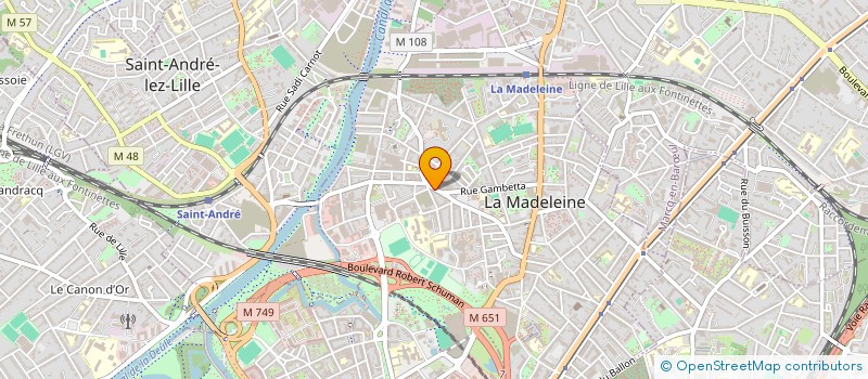 localisation de l'entreprise MONSIEUR AMINE EL KOUHEN à LA MADELEINE