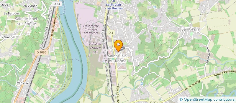 localisation de l'entreprise MONSIEUR AMINE GRAVILLON  SAINT-CLAIR-DU-RHONE