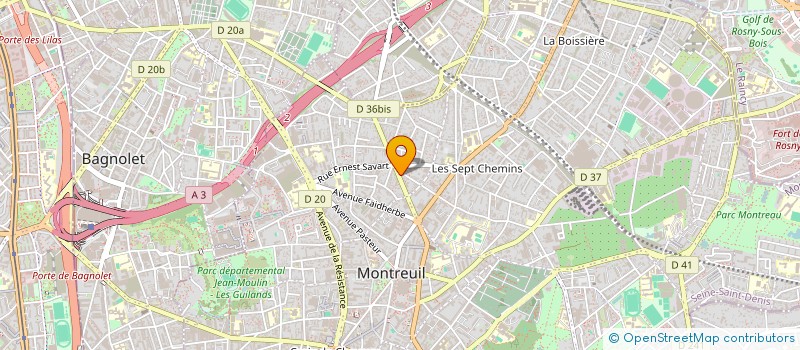 localisation de l'entreprise MONSIEUR AMINE HAMLAOUI à MONTREUIL