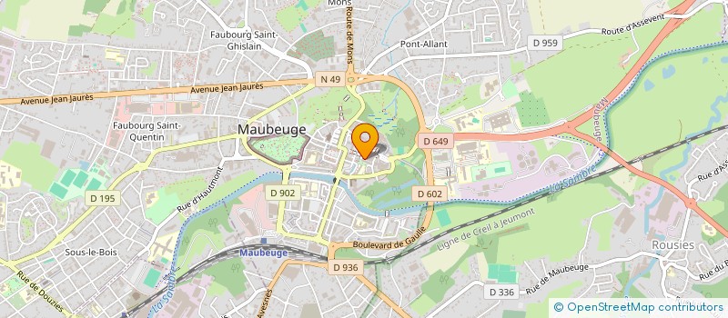 localisation de l'entreprise MONSIEUR AMINE HAMMACHE  HAUTMONT