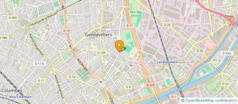 localisation de l'entreprise MONSIEUR AMINE HELALI à GENNEVILLIERS