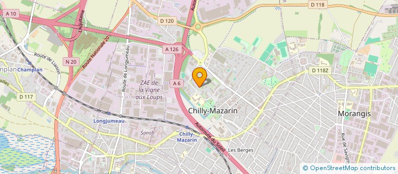 localisation de l'entreprise MONSIEUR AMINE JLIDI à CHILLY-MAZARIN