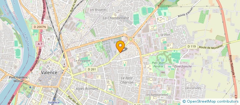 localisation de l'entreprise MONSIEUR AMINE KADA à VALENCE