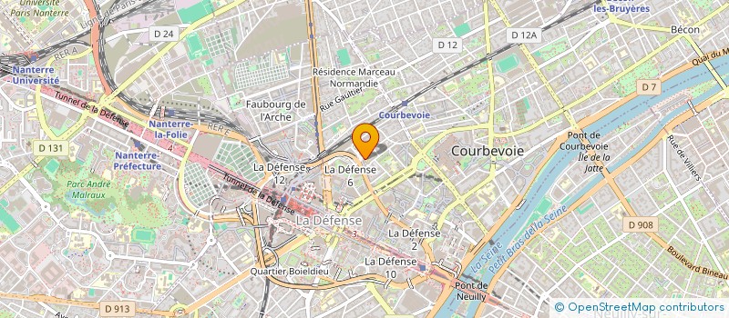 localisation de l'entreprise MONSIEUR AMINE KAMEL à COURBEVOIE