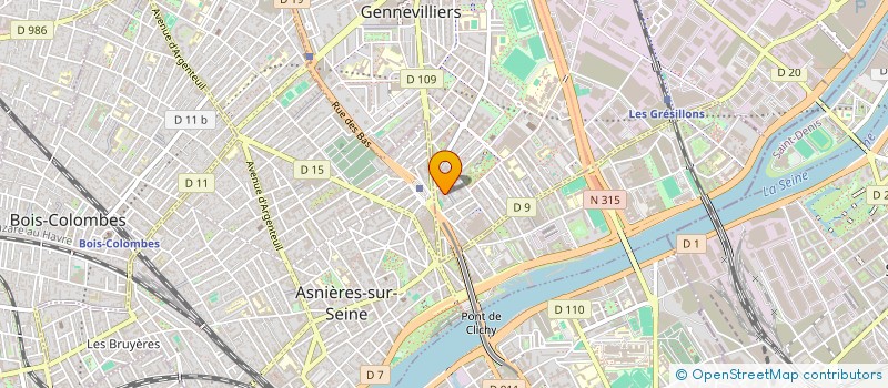 localisation de l'entreprise MONSIEUR AMINE KIHLI à GENNEVILLIERS