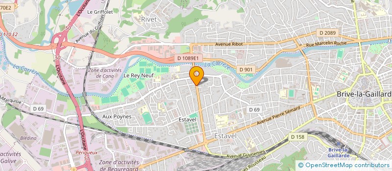 localisation de l'entreprise MONSIEUR AMINE KOUTOUBI  BRIVE-LA-GAILLARDE