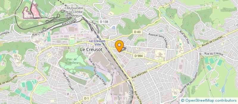 localisation de l'entreprise MONSIEUR AMINE M'HEDHBI  LE CREUSOT