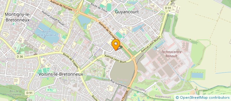 localisation de l'entreprise MONSIEUR AMINE MAKHCHOUNE  GUYANCOURT