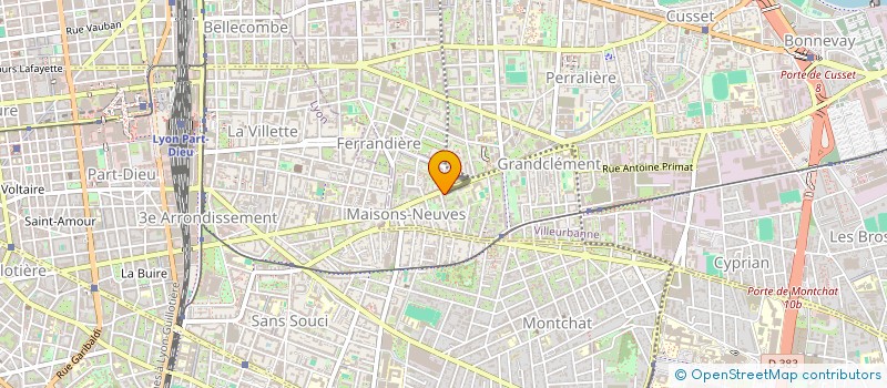 localisation de l'entreprise MONSIEUR AMINE MANNAI  VILLEURBANNE