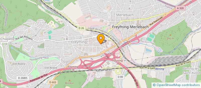 localisation de l'entreprise MONSIEUR AMINE MEBARKIA  FREYMING-MERLEBACH