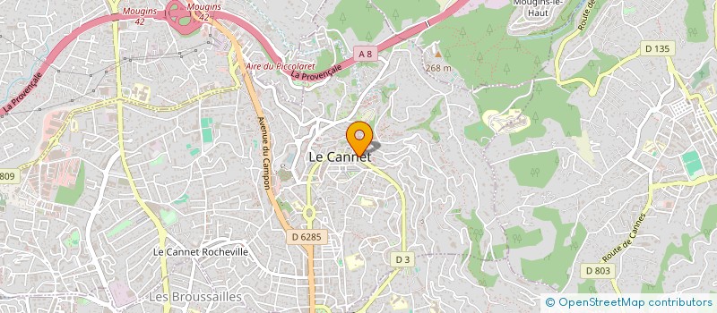 localisation de l'entreprise MONSIEUR AMINE MEBARKIA à LE CANNET