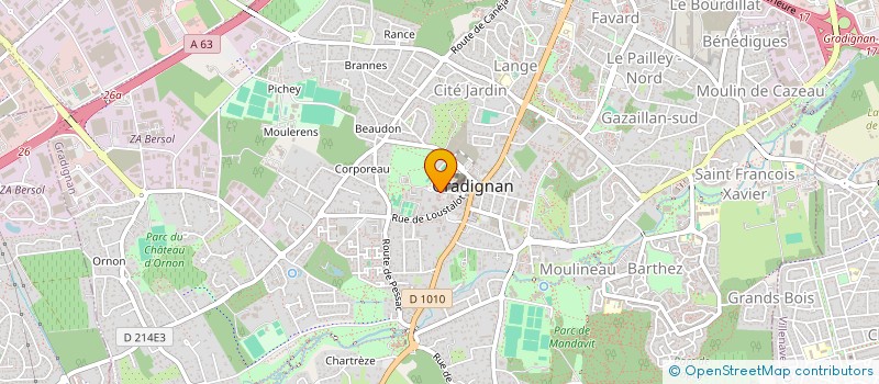 localisation de l'entreprise MONSIEUR AMINE MEHDI BOUBRY  GRADIGNAN