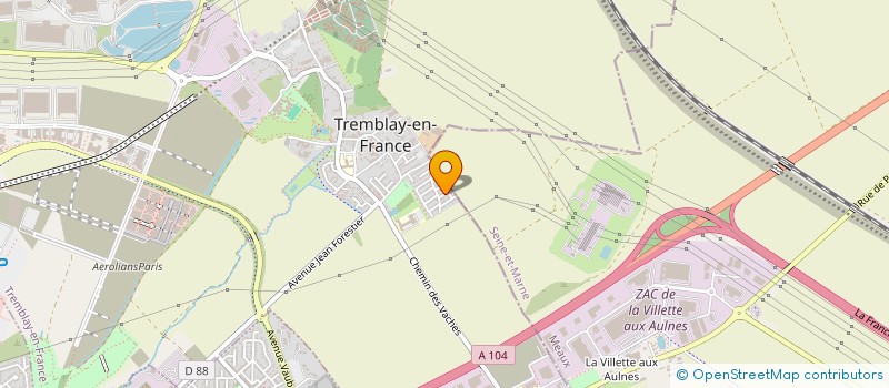 localisation de l'entreprise MONSIEUR AMINE MEZIANI à TREMBLAY-EN-FRANCE