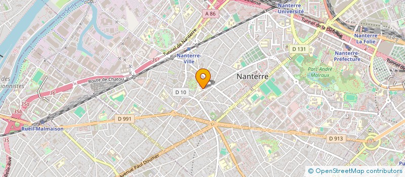 localisation de l'entreprise MONSIEUR AMINE MILOUDI  NANTERRE