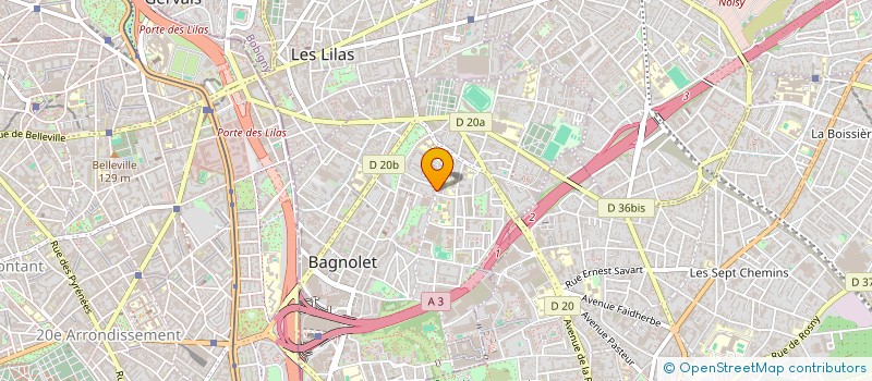 localisation de l'entreprise MONSIEUR AMINE MOAD à BAGNOLET