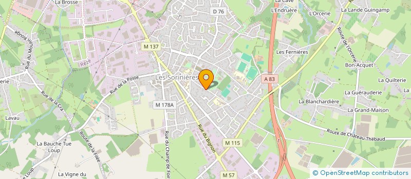 localisation de l'entreprise MONSIEUR AMINE MOKHFI  LES SORINIERES