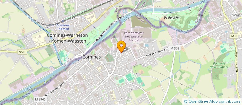 localisation de l'entreprise MONSIEUR AMINE MOUMEN  COMINES