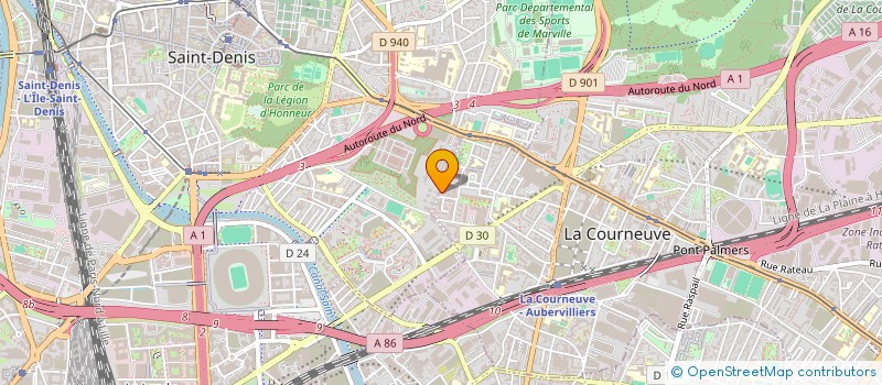 localisation de l'entreprise MONSIEUR AMINE OUEDERNI à LA COURNEUVE