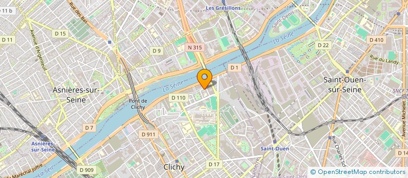 localisation de l'entreprise MONSIEUR AMINE OUJOUBA à CLICHY