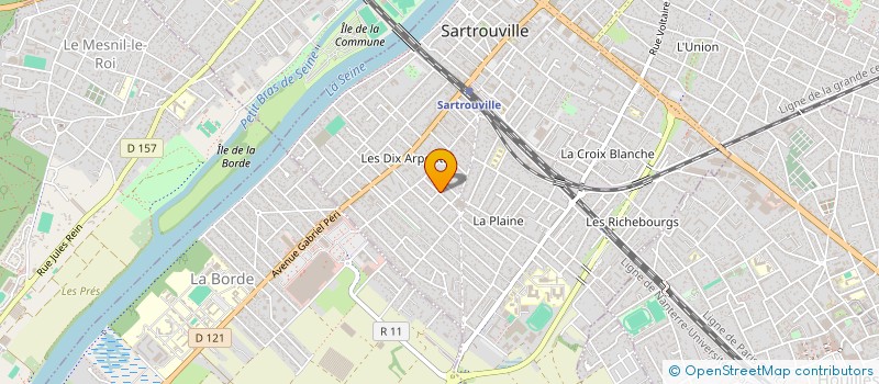 localisation de l'entreprise MONSIEUR AMINE RABOUN  SARTROUVILLE