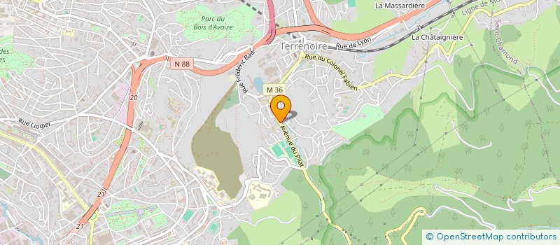 localisation de l'entreprise MONSIEUR AMINE SEDDAOUI à SAINT-ETIENNE