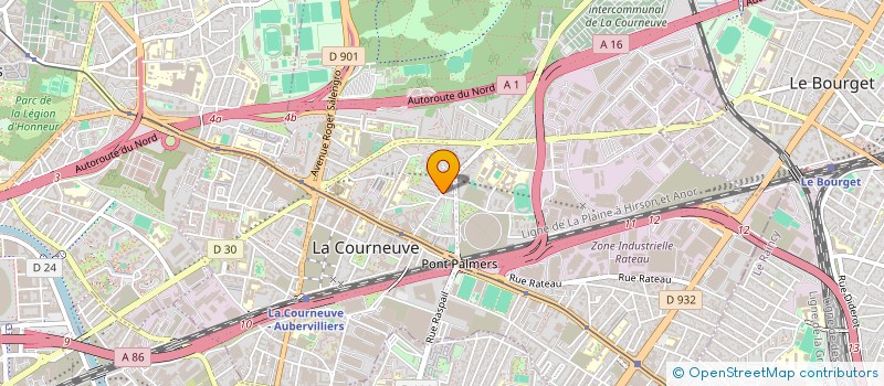localisation de l'entreprise MONSIEUR AMINE SERFENA à LA COURNEUVE