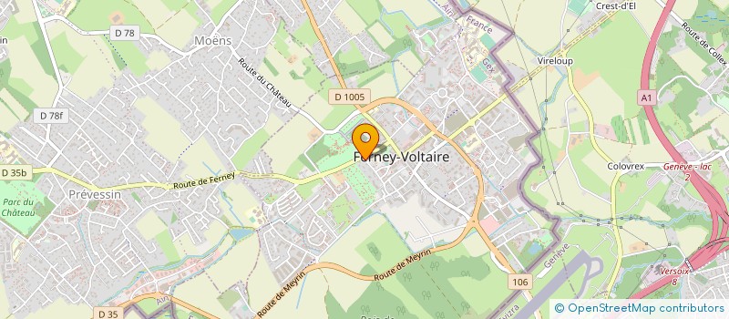 localisation de l'entreprise MONSIEUR AMINE SOURIAUD à FERNEY-VOLTAIRE