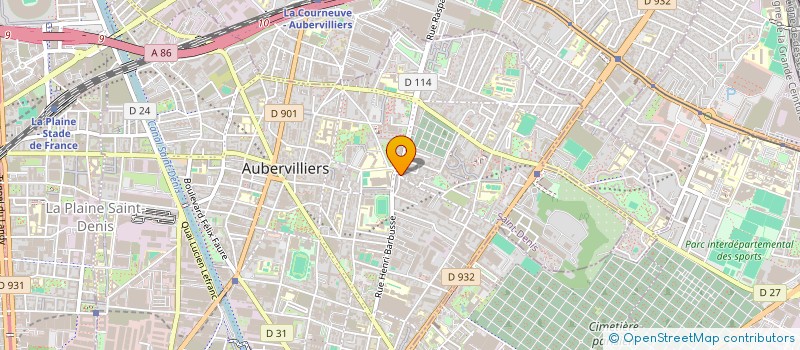 localisation de l'entreprise MONSIEUR AMINEA ROUAMI  AUBERVILLIERS