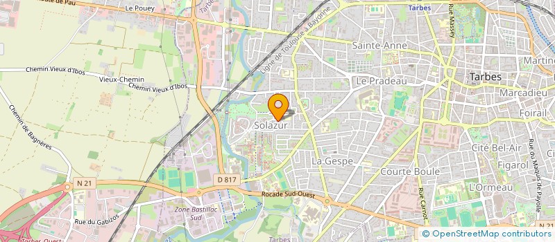 localisation de l'entreprise MONSIEUR AMINUDIN TAWAKOLI  TARBES