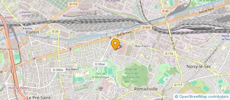 localisation de l'entreprise MONSIEUR AMINUL M HAQUE à PANTIN