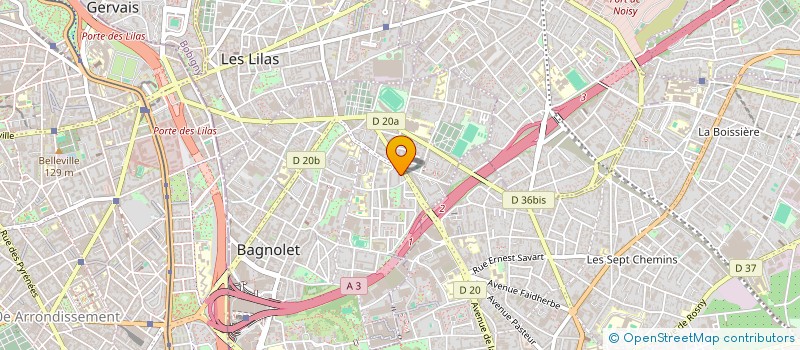 localisation de l'entreprise MONSIEUR AMINUR RAHMAN à BAGNOLET