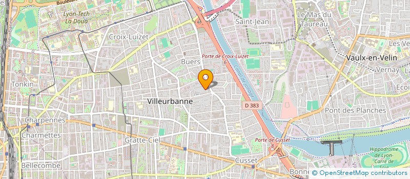 localisation de l'entreprise MONSIEUR AMIR ALAOUCHICHE  VILLEURBANNE