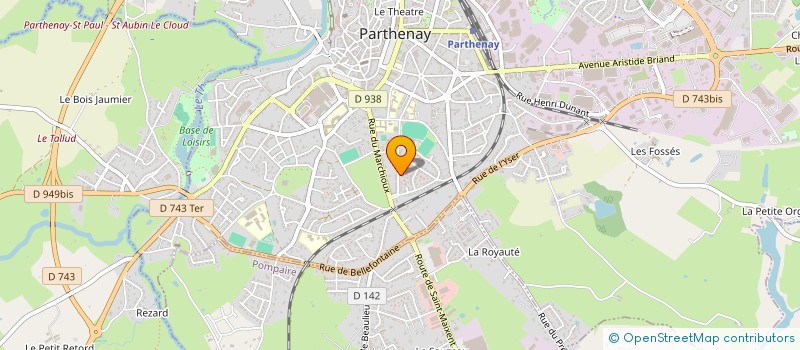 localisation de l'entreprise MONSIEUR AMIR ALI SAID  PARTHENAY