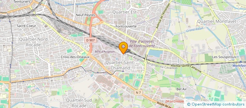 localisation de l'entreprise MONSIEUR AMIR AZZOUZ  AVIGNON