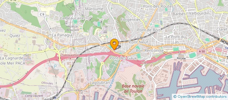 localisation de l'entreprise MONSIEUR AMIR BABIKR OSMAN  TOULON