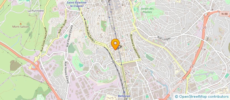 localisation de l'entreprise MONSIEUR AMIR BOUSSEJRA à SAINT-ETIENNE