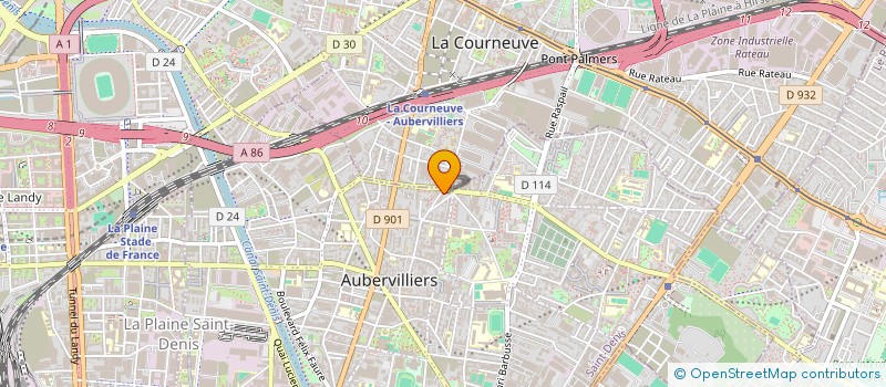 localisation de l'entreprise MONSIEUR AMIR HAMZA  AUBERVILLIERS