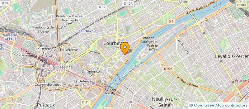 localisation de l'entreprise MONSIEUR AMIR HISSI  COURBEVOIE