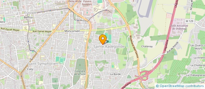 localisation de l'entreprise MONSIEUR AMIR HUMBERT  TOURS