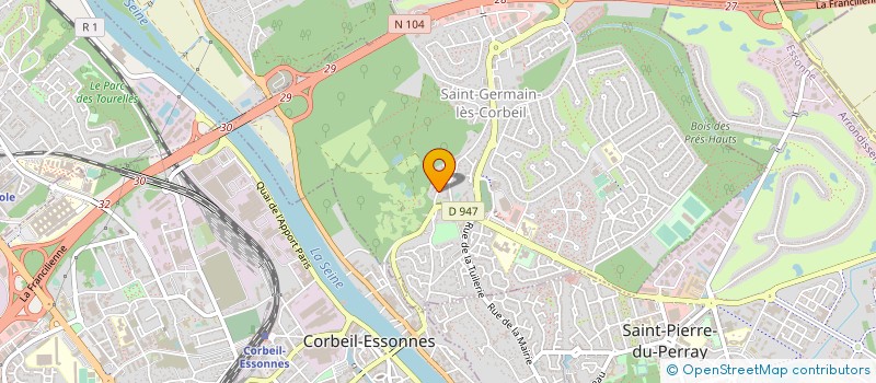 localisation de l'entreprise MONSIEUR AMIR HUSSEIN  SAINT-GERMAIN-LES-CORBEIL