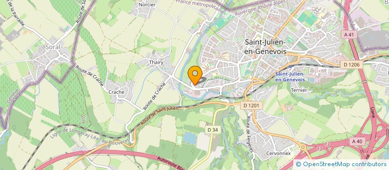 localisation de l'entreprise MONSIEUR AMIR ISMAILI  SAINT-JULIEN-EN-GENEVOIS