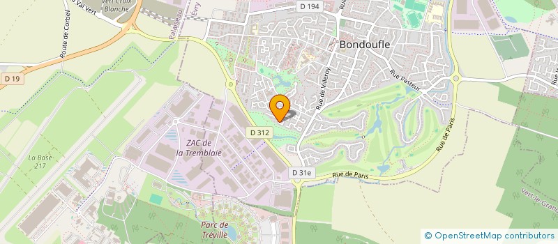 localisation de l'entreprise MONSIEUR AMIR M'HADHBI  BONDOUFLE