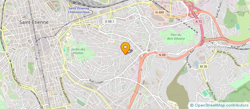 localisation de l'entreprise MONSIEUR AMIR MUSIC  SAINT-ETIENNE