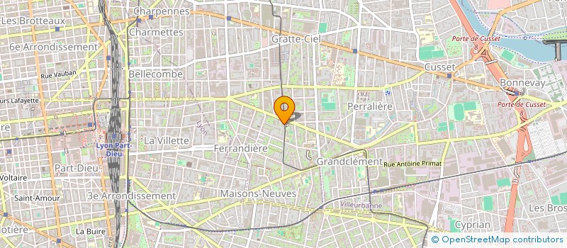 localisation de l'entreprise MONSIEUR AMIR OURAGHE  VILLEURBANNE