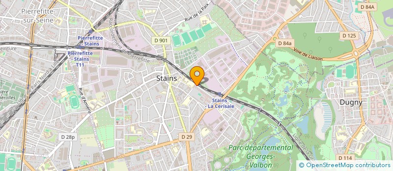 localisation de l'entreprise MONSIEUR AMIR SARKAR à STAINS