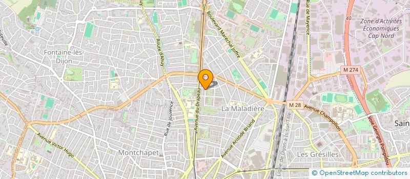 localisation de l'entreprise MONSIEUR AMIR TROUDI à DIJON