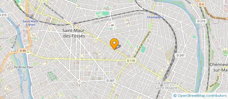 localisation de l'entreprise MONSIEUR AMIR ZAND  SAINT-MAUR-DES-FOSSES