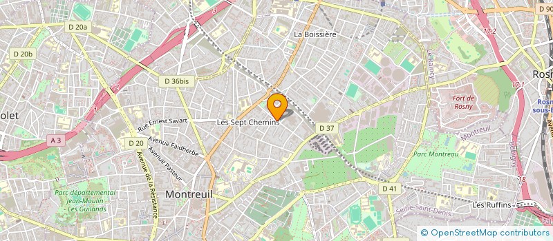 localisation de l'entreprise MONSIEUR AMIRAUCHE AMOUCHE à MONTREUIL