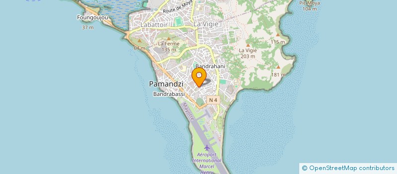 localisation de l'entreprise MONSIEUR AMIRDINE HASSANALI à PAMANDZI