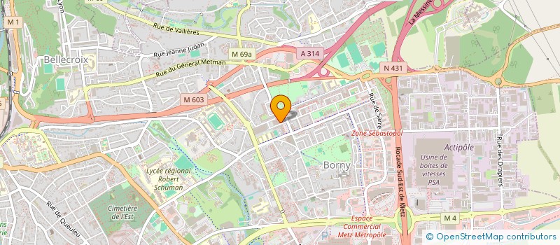 localisation de l'entreprise MONSIEUR AMIROUCHE BALI  METZ